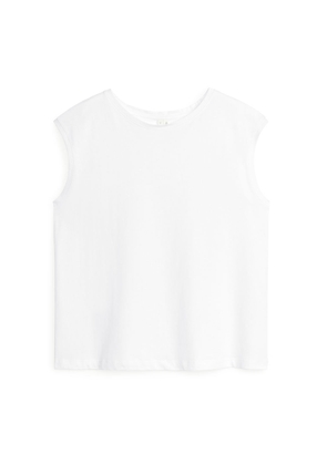 Sleeveless T-Shirt - White