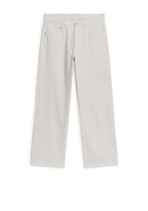 SHORE Low Relaxed Jeans - White