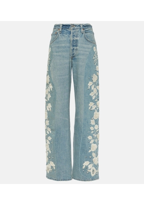 Citizens of Humanity Ayla embroidered straight jeans