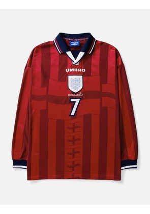 England 1998 FIFA World Cup Umbro Away long sleeve shirt #7 BECKHAM