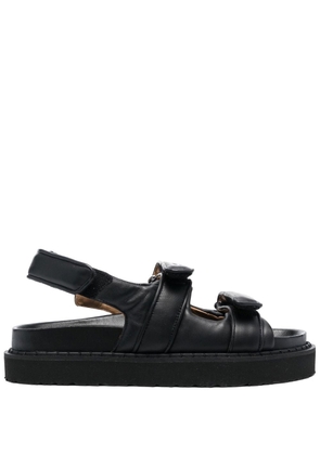 ISABEL MARANT Madee leather slingback sandals - Black