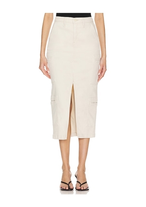 Hudson Jeans Reconstructed Cargo Skirt in Beige. Size 24, 25, 26, 27, 28, 29, 30, 31, 32.