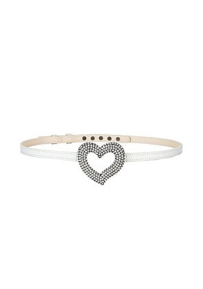 Lovers and Friends Felicity Belt in Ivory. Size S.