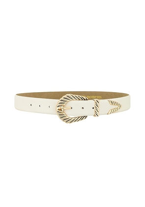 petit moments Modern Rodeo Belt in White. Size XS/S.
