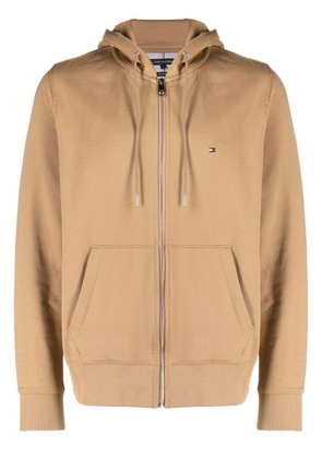 Tommy Hilfiger 1985 cotton zipped hoodie - Brown