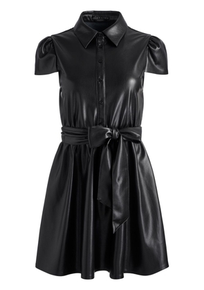 alice + olivia Carolyn tied-waist minidress - Black