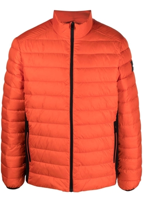 Calvin Klein logo-patch padded jacket - Orange