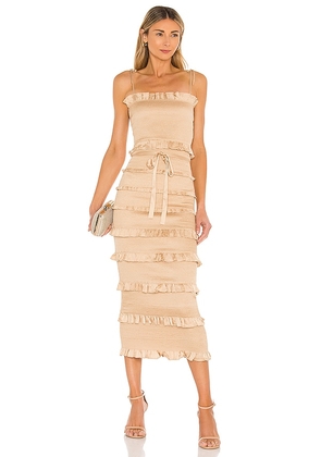 V. Chapman Lily Dress in Neutral. Size 12.