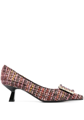 Roberto Festa Evilly 55mm bouclé pointed-toe pumps - Pink
