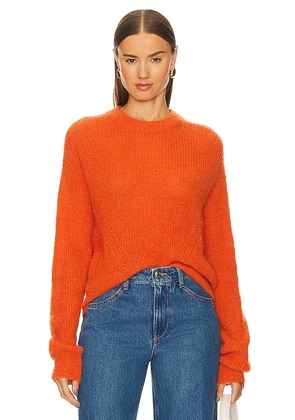Veronica Beard Melinda Crew Neck Sweater in Orange. Size XS.