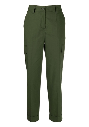 P.A.R.O.S.H. high-waisted cropped trousers - Green