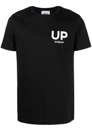 DONDUP logo-embroidered T-shirt - Black