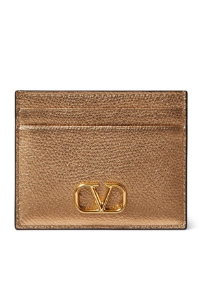 Valentino Garavani Leather Vlogo Card Holder