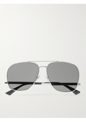 SAINT LAURENT - Aviator-Style Silver-Tone Sunglasses - Men - Silver