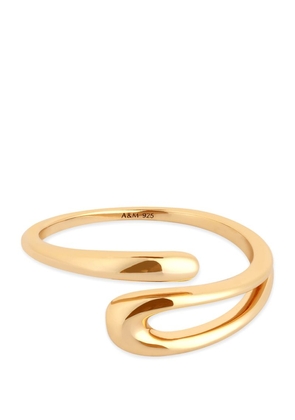 Astrid & Miyu Yellow Gold-Plated Molten Ring