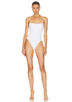 WARDROBE.NYC One Piece Swimsuit in White - White. Size XL (also in ).