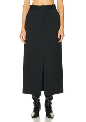 SIMKHAI Jalda Straight Skirt in Black - Black. Size 0 (also in 4, 6).