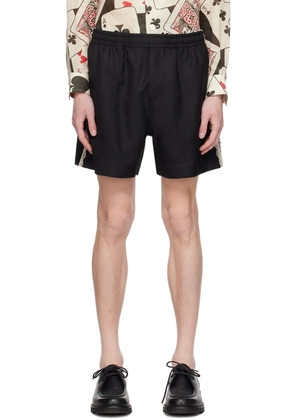 Bode Black Lacework Shorts