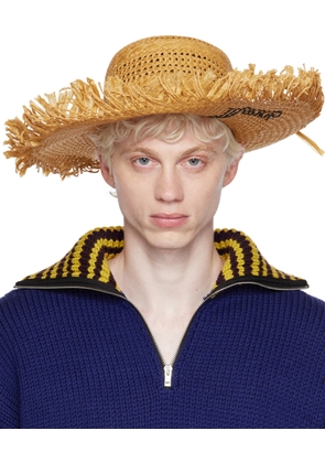Marni Beige Embroidered Hat