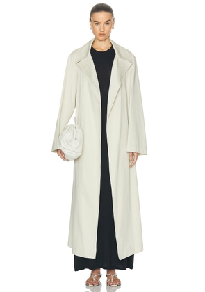Rohe Long Wrap Trench Coat in Sand - Beige. Size 40 (also in 42).