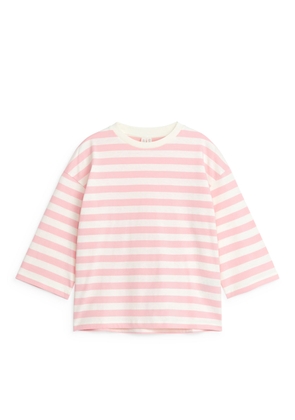 Oversized Long-Sleeved T-Shirt - Pink