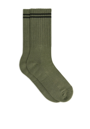 Sporty Cotton Socks - Green
