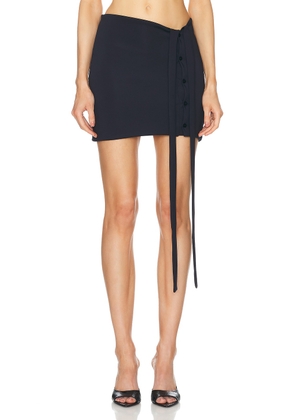 Jade Cropper Mini Skirt in Dark Navy - Navy. Size 36 (also in 38).