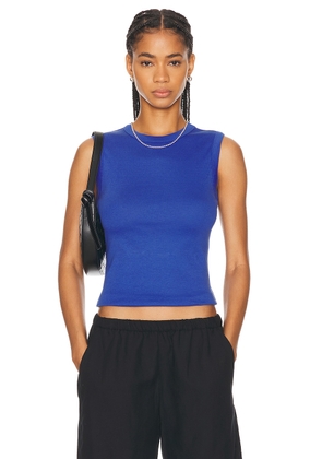 FLORE FLORE Esme Tank Top in Royal Blue - Blue. Size L (also in M, S, XL, XS).