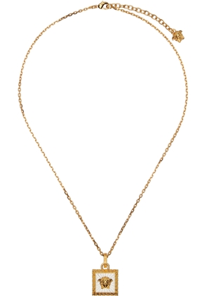 Versace Gold Medusa Square Necklace