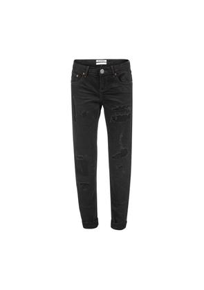 One Teaspoon Chic Black Distressed Patched Jeans - W25
