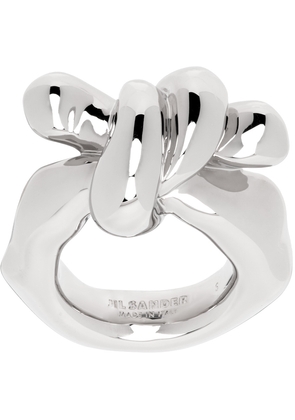 Jil Sander Silver Twisted Ring