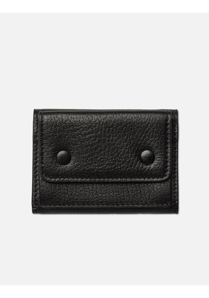 Snap Button Leather Wallet