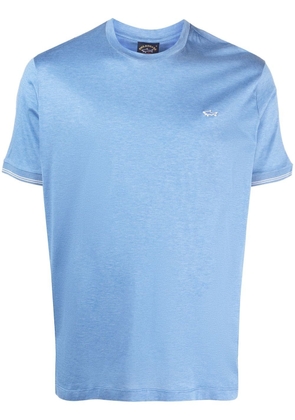 Paul & Shark logo-patch cotton T-shirt - Blue