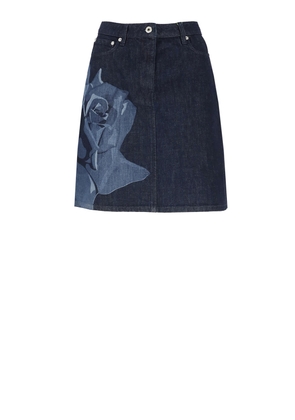 Kenzo Skirt With Rose Motif