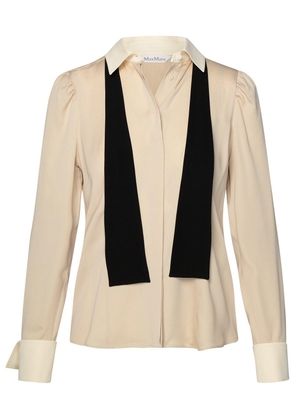 Max Mara Button Detailed Long-Sleeved Blouse
