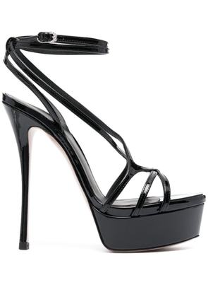 Le Silla 150mm Belen patent leather sandals - Black