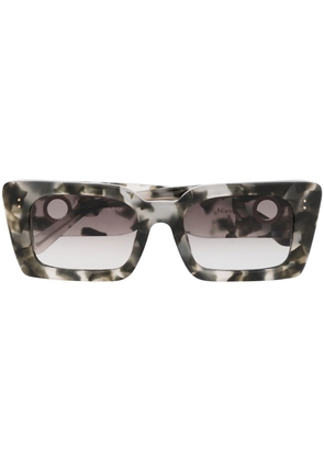 Linda Farrow rectangular-frame design sunglasses - Grey