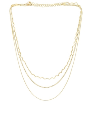 petit moments Melova Necklace in Metallic Gold.