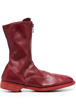 Guidi 310 zip-up boots - Red