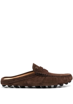 Tod's Gommino Bubble suede mules - Brown