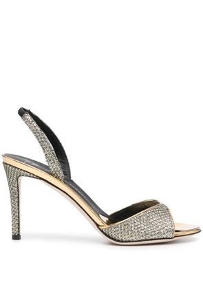 Giuseppe Zanotti 90mm crystal-embellished sandals - Gold