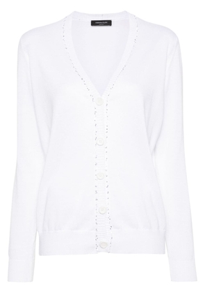 Fabiana Filippi sequin-detail cotton cardigan - White