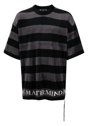Mastermind World logo-print towelling-finish T-shirt - Black
