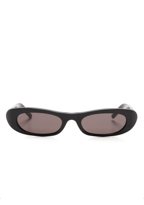 Saint Laurent Eyewear 557 oval-frame sunglasses - Black