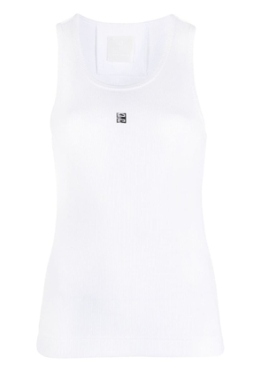 Givenchy 4G-logo plaque sleeveless top - White