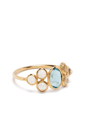 Swayta sha 18kt yellow gold gemstone ring - Blue