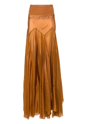 Rick Owens Lido Divine silk skirt - Brown