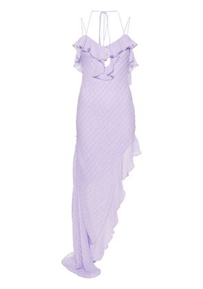 De La Vali Magdalena ruffled gown - Purple