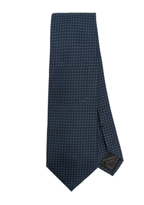 Brioni lurex-detailed tie - Blue