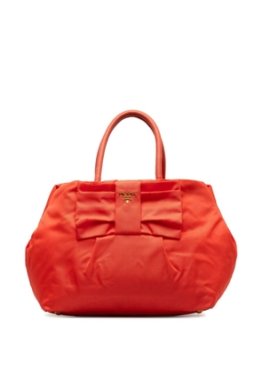Prada Pre-Owned 2010-2024 Fiocco Bow tote bag - Orange